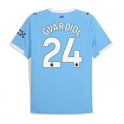Manchester City Josko Gvardiol #24 Domaci Dres 2025-26 Kratak Rukav